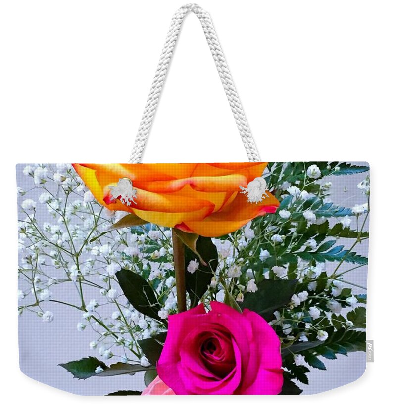 Roses Weekender Tote Bag featuring the photograph True Beauty by Carlos Avila