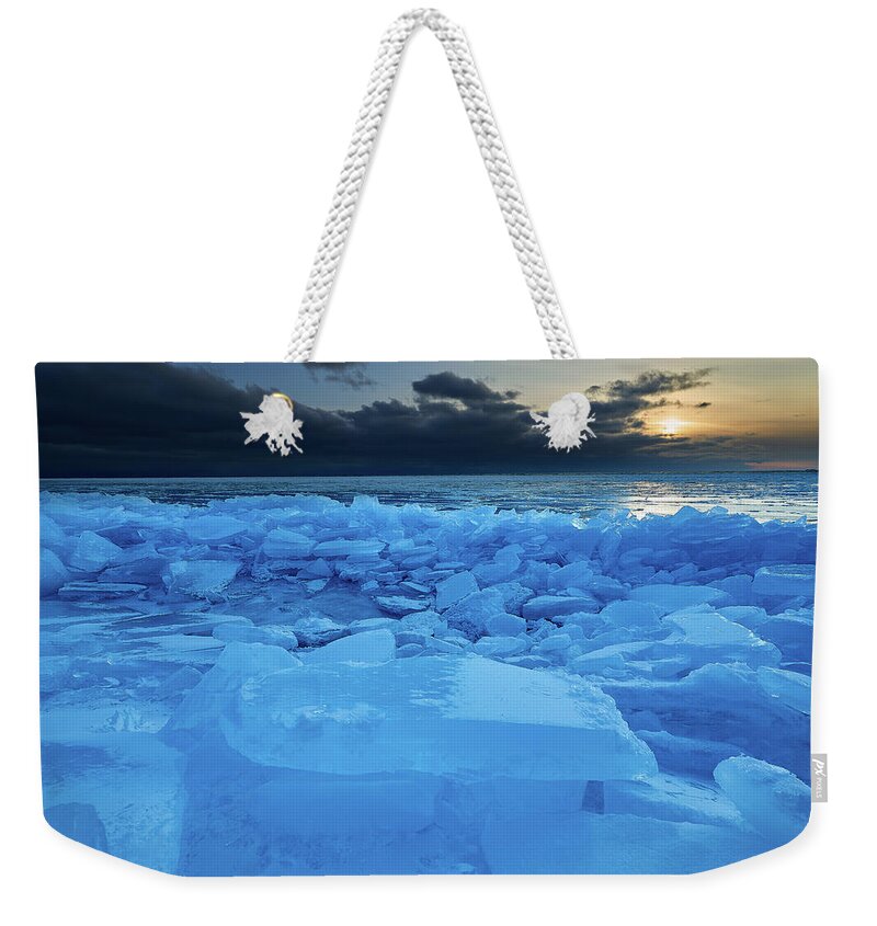 Weather Weekender Tote Bag featuring the photograph True Blue by Doug Gibbons