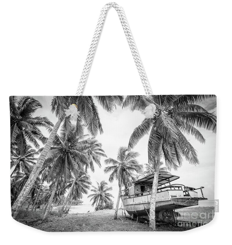 Boat Weekender Tote Bag featuring the photograph True Places by Becqi Sherman