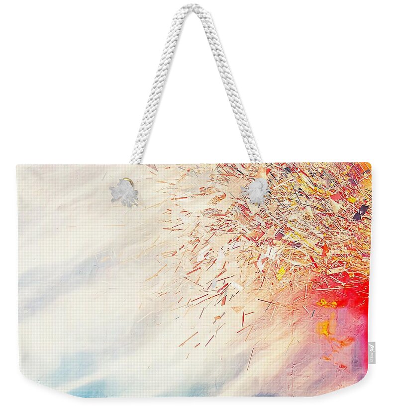 Tsunami Weekender Tote Bag featuring the painting Tsunami by Mark Taylor