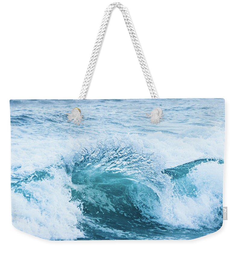 Florida Weekender Tote Bag featuring the photograph Turquoise Formations by Parker Cunningham