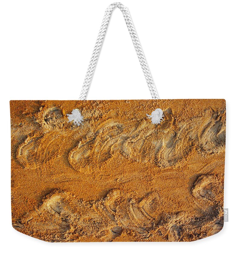 Loggerhead Weekender Tote Bag featuring the photograph Turtle Tracks by Paul Rebmann