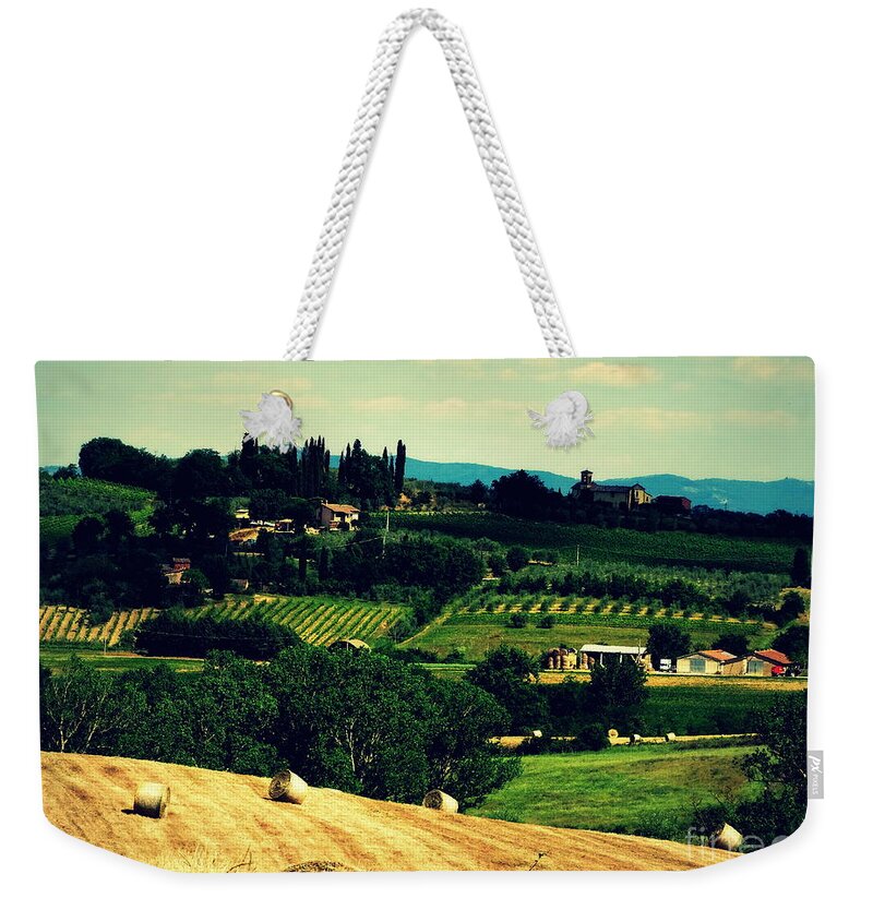 Tuscany Weekender Tote Bag featuring the photograph Tuscan Country by Lainie Wrightson