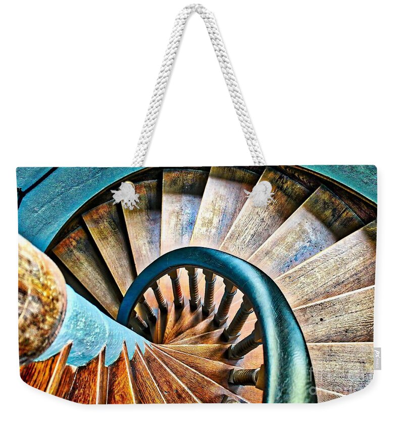 Blue Weekender Tote Bag featuring the photograph Twisted Blues by Phil Cappiali Jr
