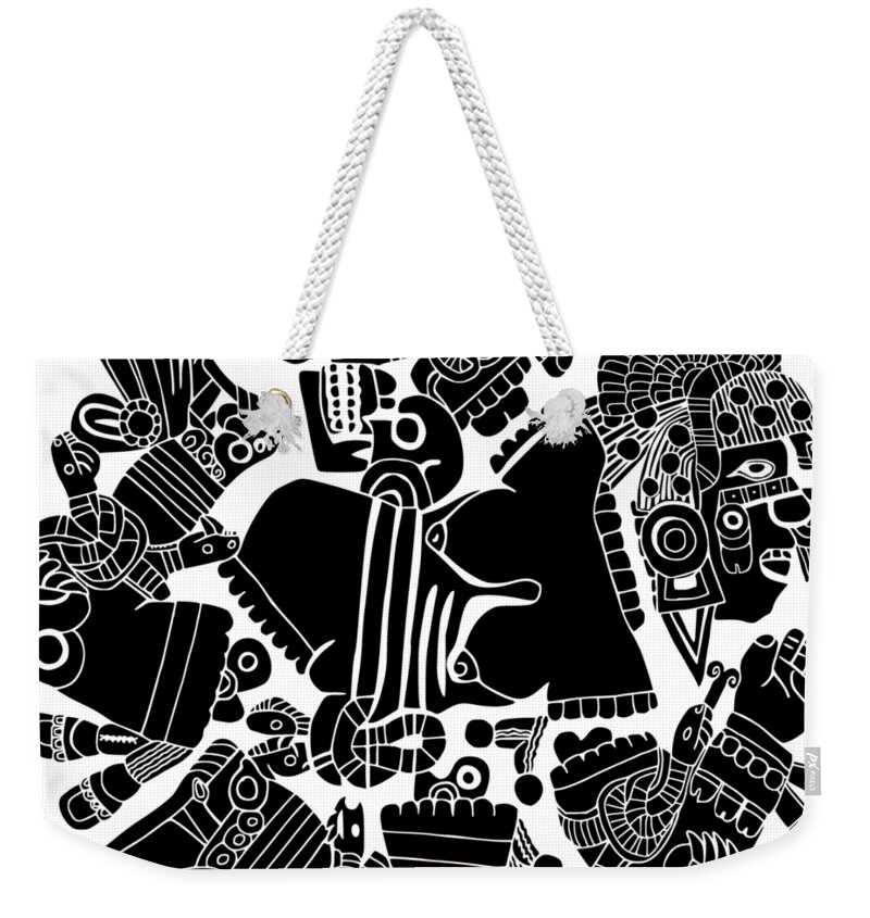Maya Weekender Tote Bag featuring the digital art Twisted day by Piotr Dulski