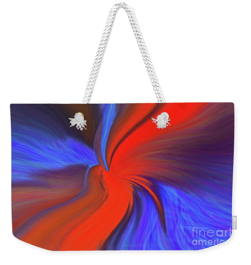 Abstract Weekender Tote Bag featuring the photograph Twisted by Patti Schulze