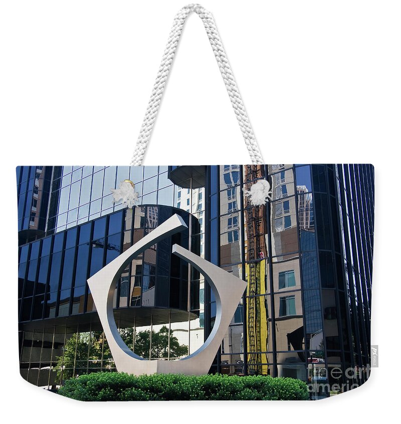 Two Angled Forms Weekender Tote Bag featuring the photograph Two Angled Forms by Jill Lang
