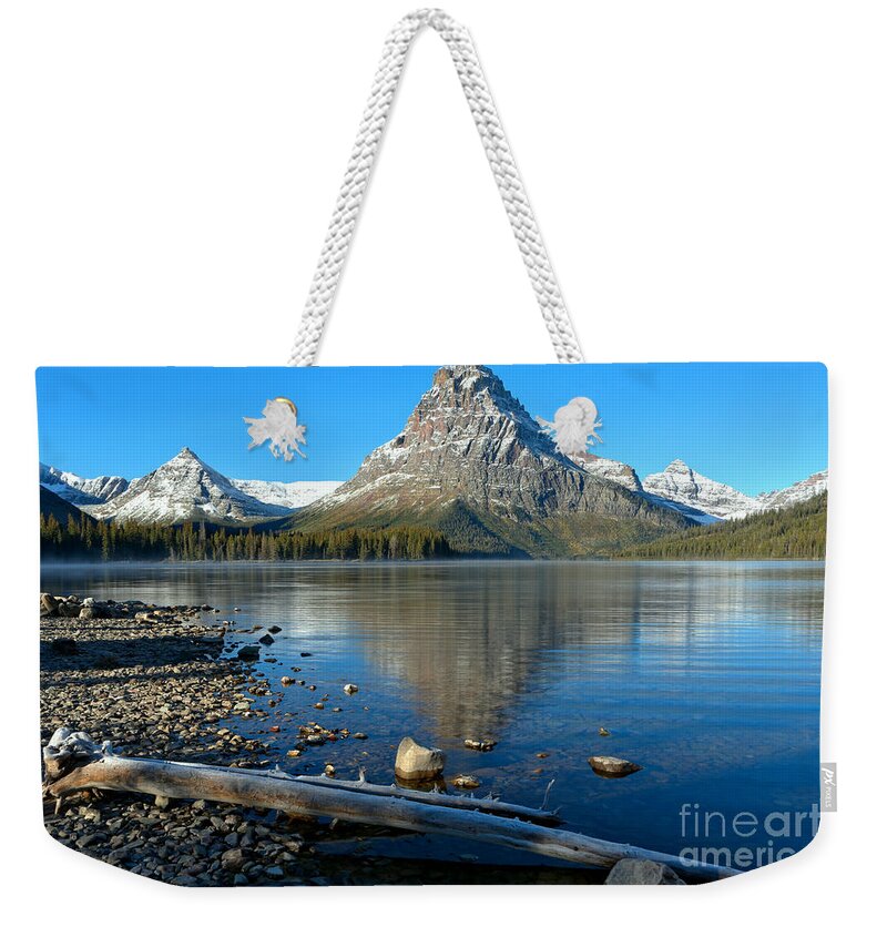 Weekender Tote Bag featuring the photograph Two Medicine Driftwood by Adam Jewell
