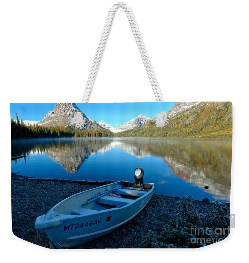  Weekender Tote Bag featuring the photograph Two Medicnie Boat 3 by Adam Jewell
