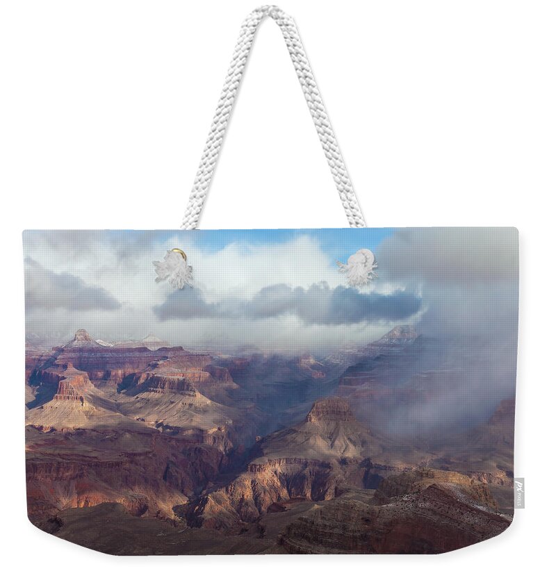 Landscape Weekender Tote Bag featuring the photograph Two Sides by Jonathan Nguyen