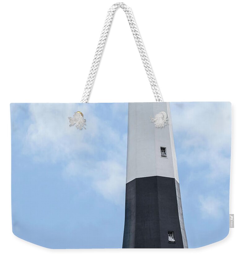 Tybee Weekender Tote Bag featuring the photograph Tybee Island Lighthouse by Judy Wolinsky