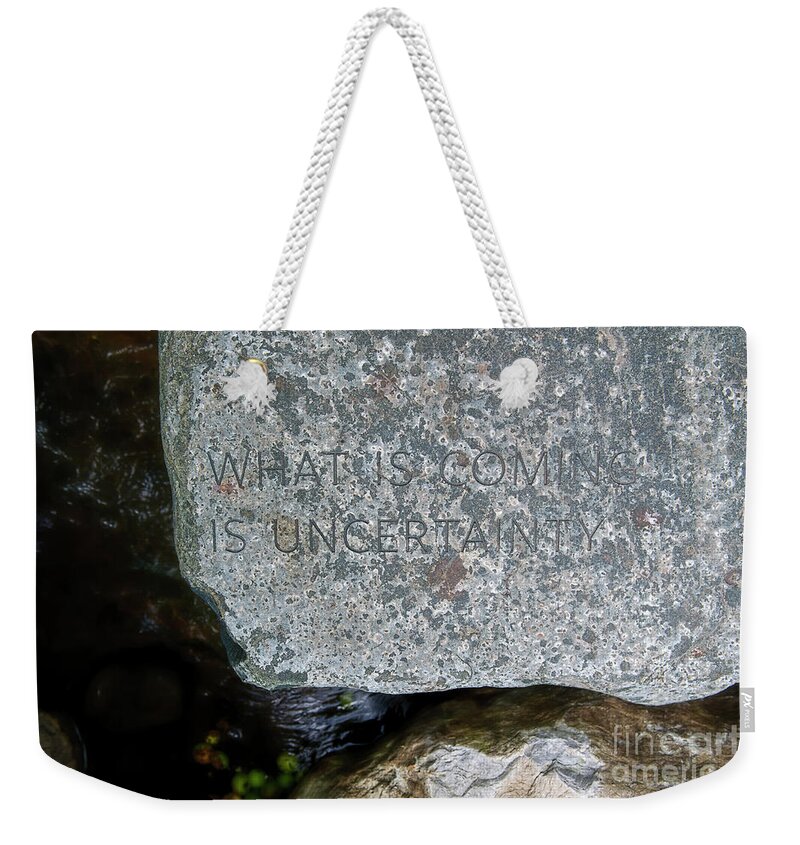 Uncertainty Weekender Tote Bag featuring the photograph Uncertainty by David Arment