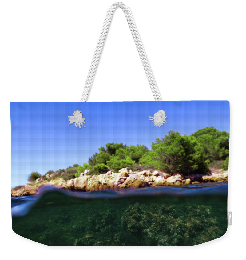 Underwater Weekender Tote Bag featuring the photograph Underwater Life by Gemma Silvestre