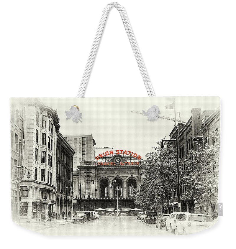 Union Station Weekender Tote Bag featuring the photograph Union Station by Susan Rissi Tregoning