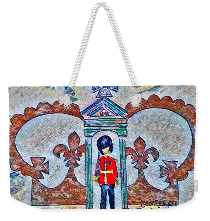 Great Britain Weekender Tote Bag featuring the painting Unity - 14th in the Series by Denise Railey