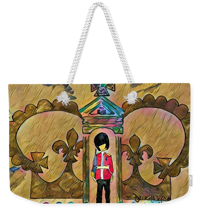 Great Britain Weekender Tote Bag featuring the painting Unity - 5th in the Series by Denise Railey