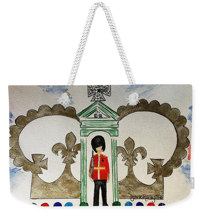 United Kingdom Weekender Tote Bag featuring the painting Unity by Denise Railey