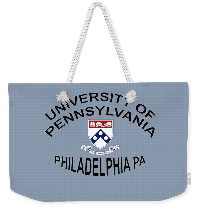 University Weekender Tote Bag featuring the digital art University Of Pennsylvania Philadelphia PA. by Movie Poster Prints