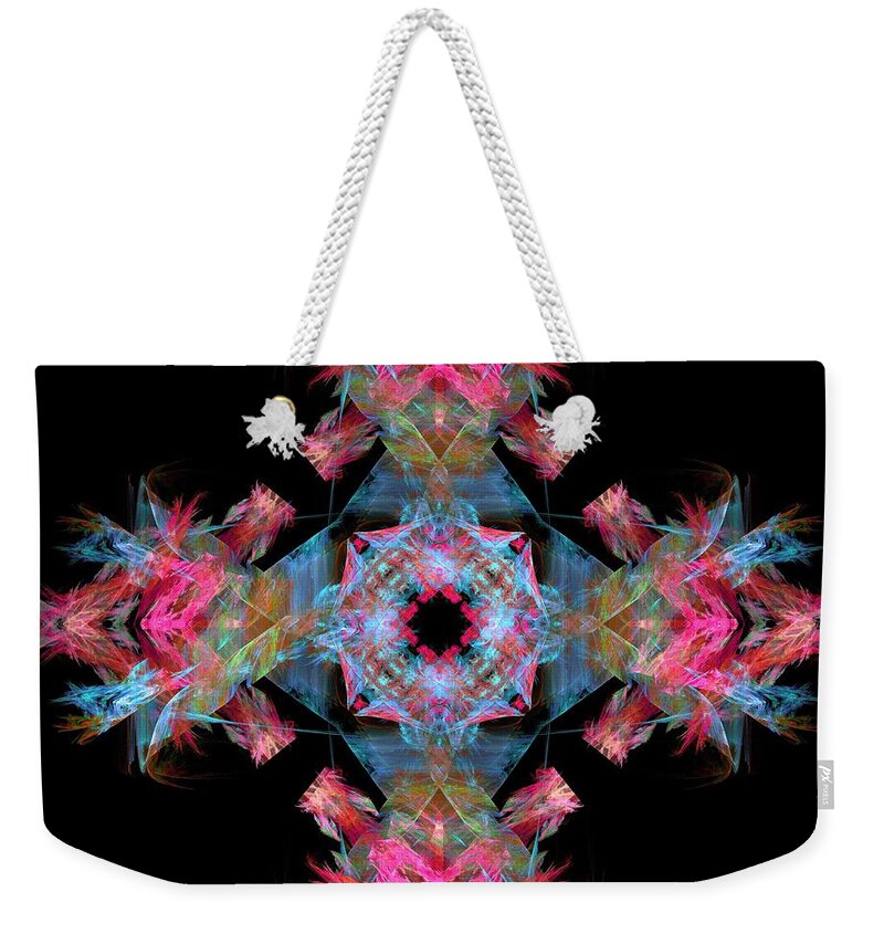 Masquerade Weekender Tote Bag featuring the digital art Masquerade in the Secret Garden by Elizabeth McTaggart