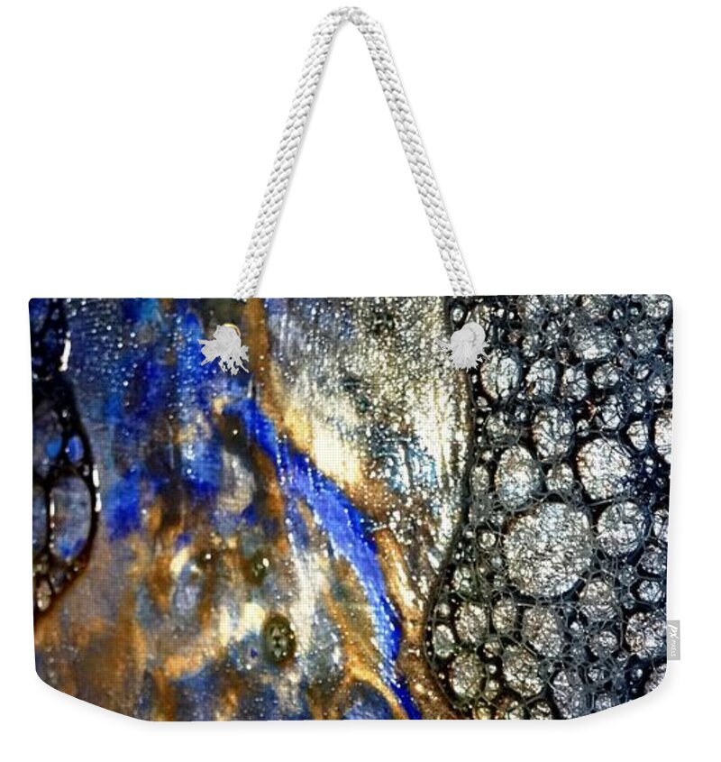 Elements Weekender Tote Bag featuring the painting Untitled 14 by Tia McDermid
