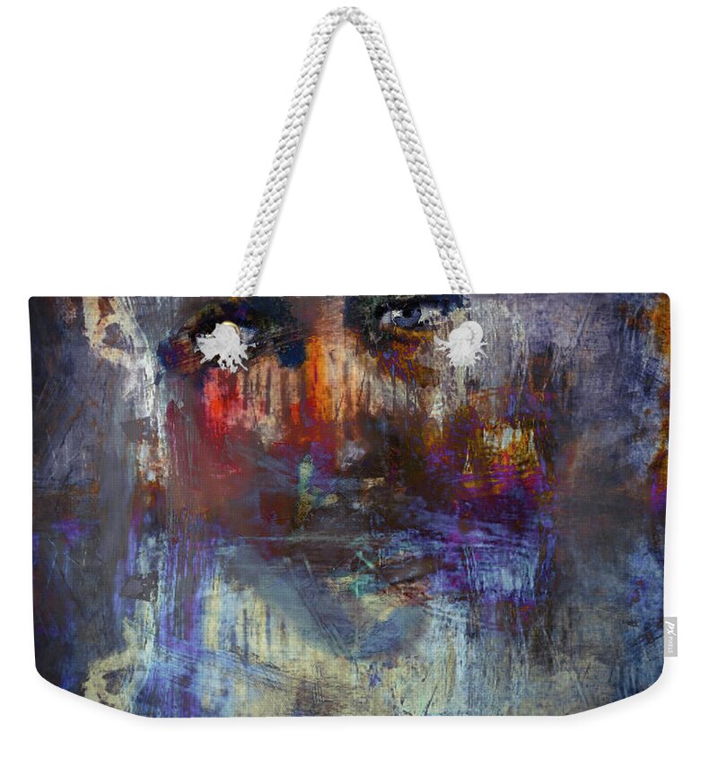 Abstract Weekender Tote Bag featuring the digital art Untitled - 22July2017 by Jim Vance