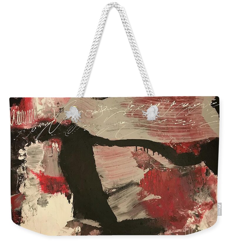 Romance Weekender Tote Bag featuring the painting Untitled by Fereshteh Stoecklein