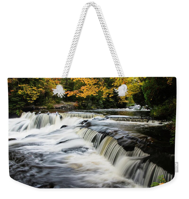 Fall Weekender Tote Bag featuring the photograph Upper Bond Falls by John Roach