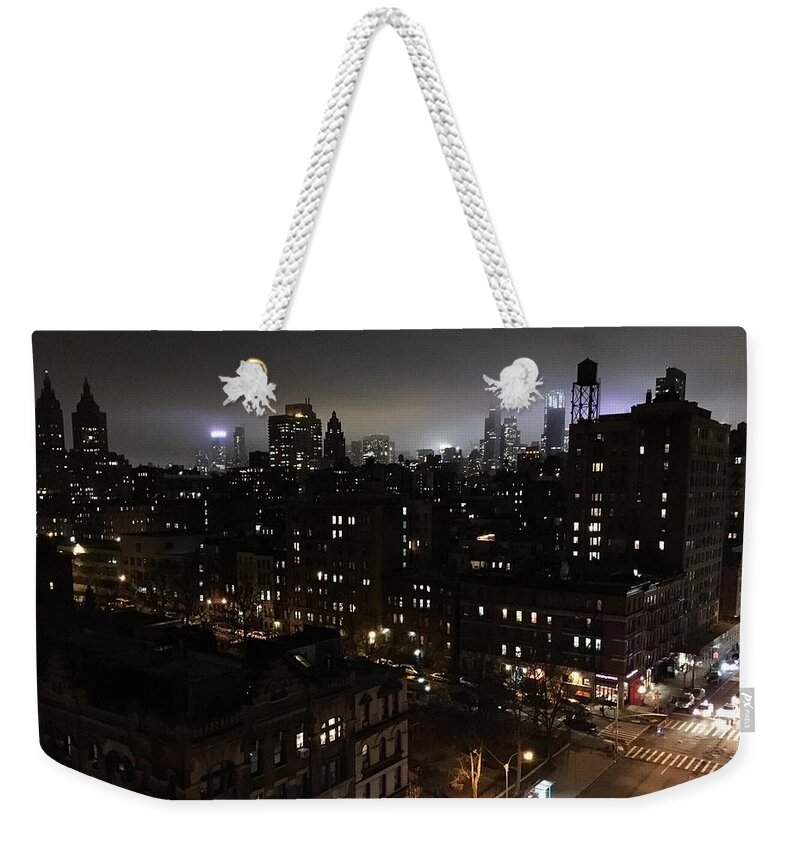 Manhattan Weekender Tote Bag featuring the photograph Upper West Side by JoAnn Lense
