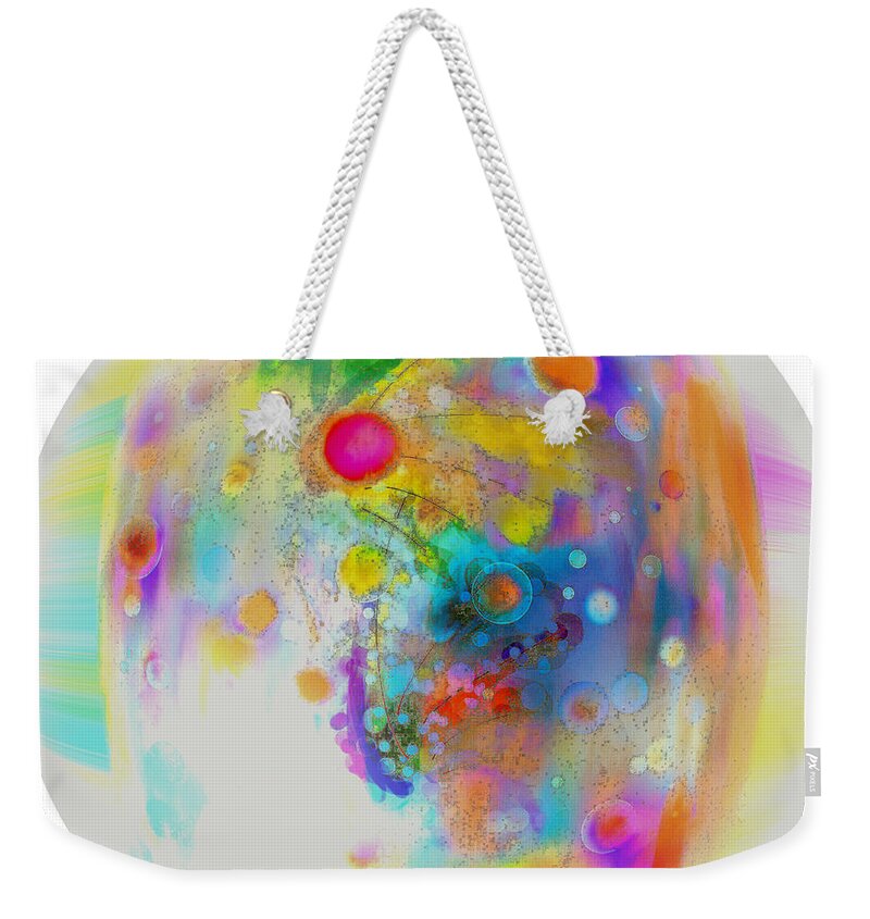 Uranus Ii Lighter Version Weekender Tote Bag featuring the digital art Uranus II by Don Wright