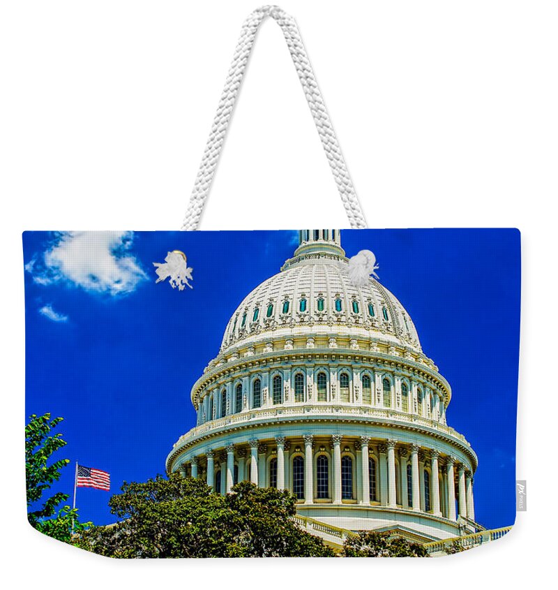 United Weekender Tote Bag featuring the photograph US Capitol Dome by Nick Zelinsky Jr
