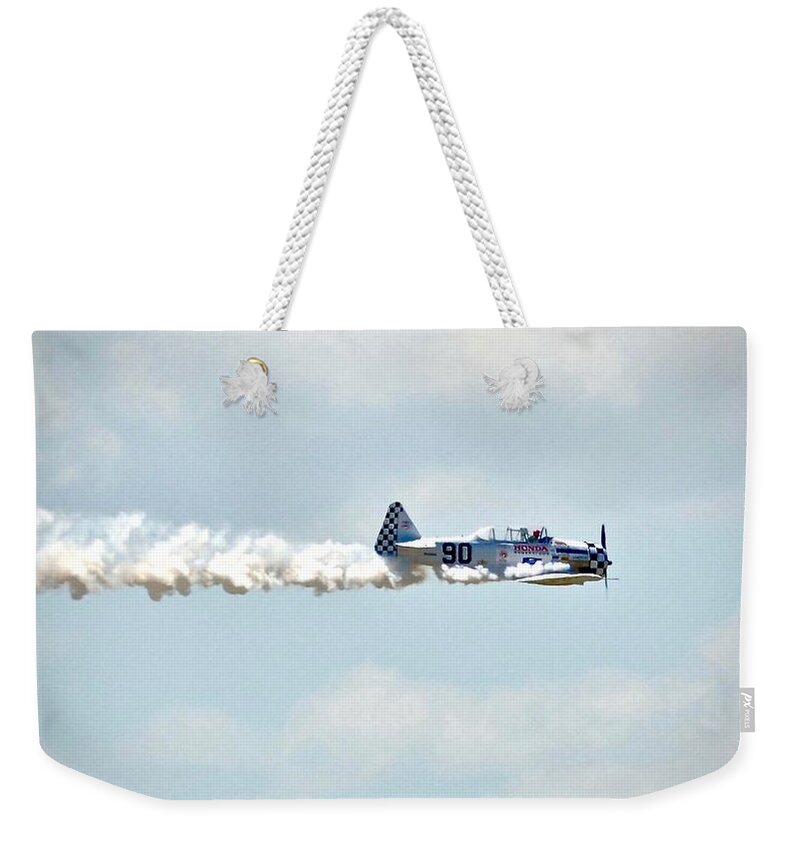 Plane Weekender Tote Bag featuring the photograph Ussocom by Carol Bradley