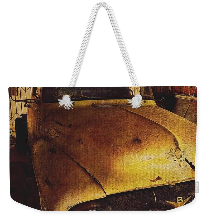Vintage Weekender Tote Bag featuring the photograph V8 by Brad Hodges
