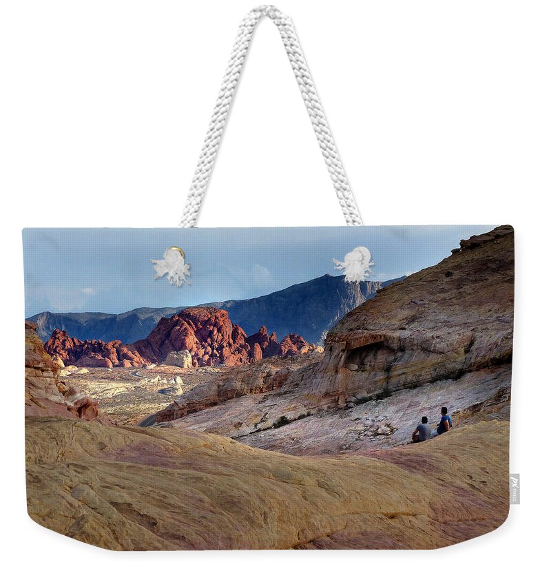 Valley Of Fire State Park Weekender Tote Bag featuring the photograph VAlley of Fire SP 55 by JustJeffAz Photography