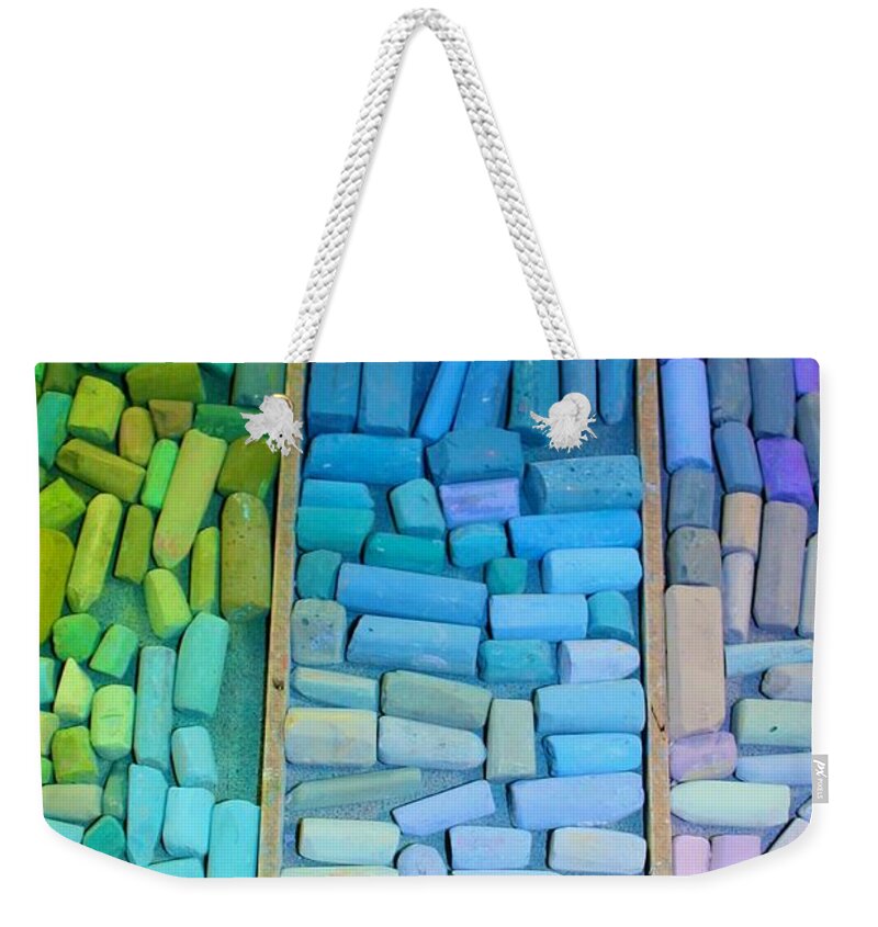  Weekender Tote Bag featuring the photograph Value Range in Pastel by Polly Castor