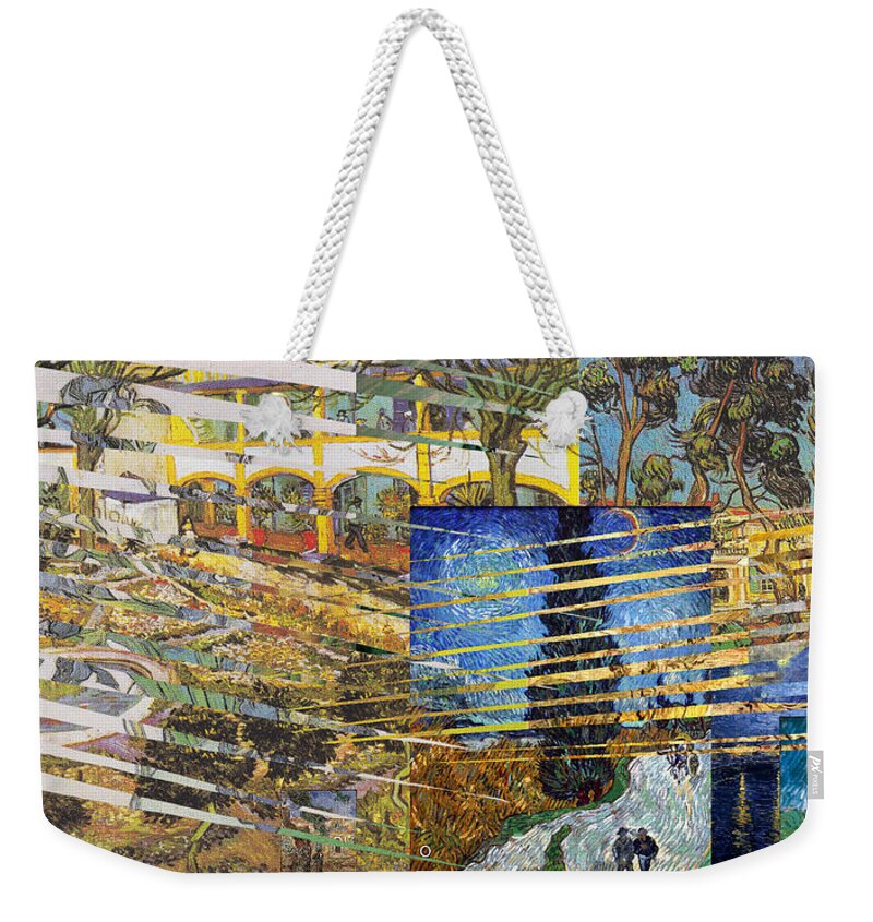 Vincent Van Gogh Weekender Tote Bag featuring the digital art Van Gogh Mural Il by David Bridburg