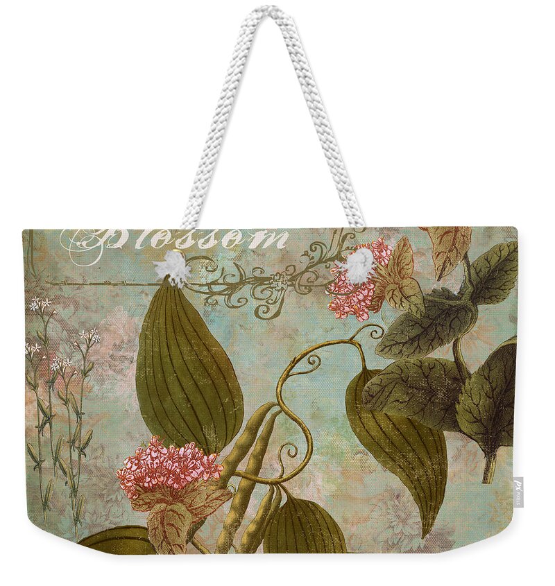 Vanilla Weekender Tote Bag featuring the painting Vanilla Blossom by Mindy Sommers