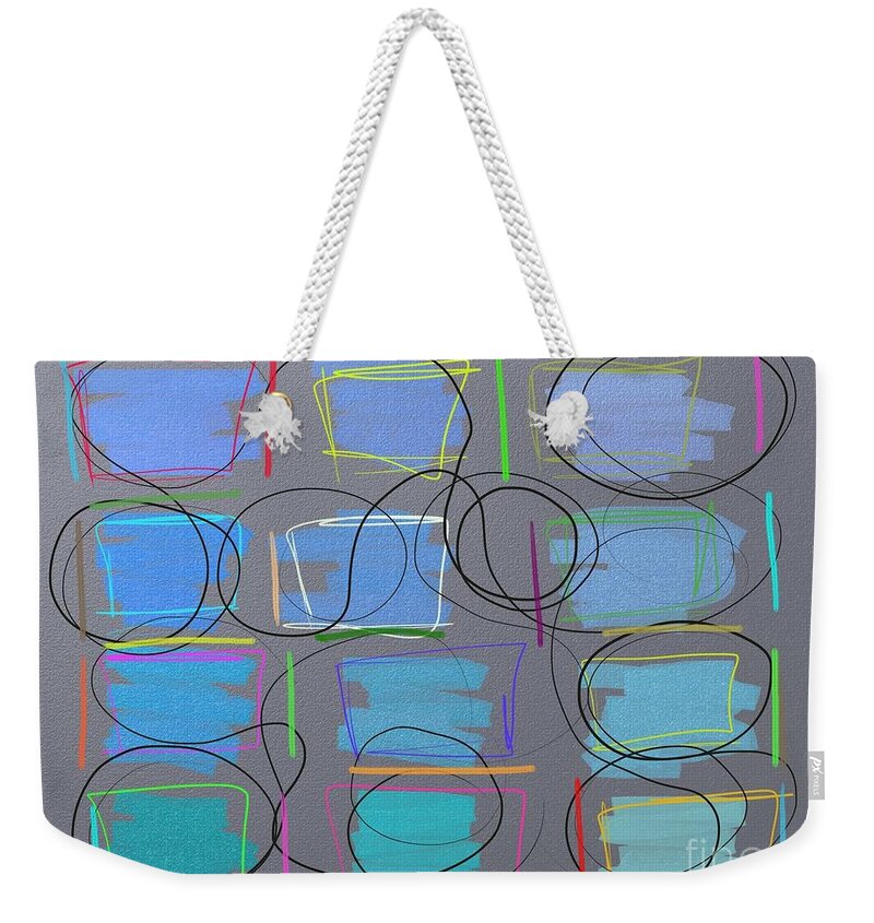 Abstract Weekender Tote Bag featuring the digital art Variation by Chani Demuijlder
