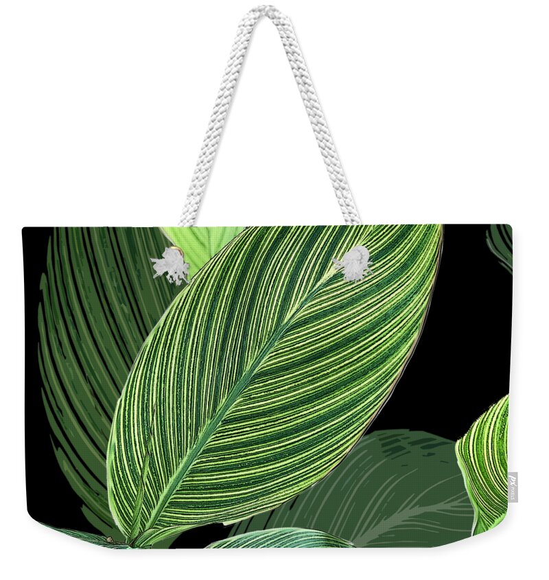 Foliage Weekender Tote Bag featuring the digital art Variegated by Gina Harrison