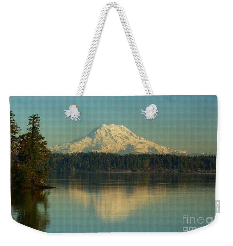 Photography Weekender Tote Bag featuring the photograph Vega Bay Reflection by Sean Griffin