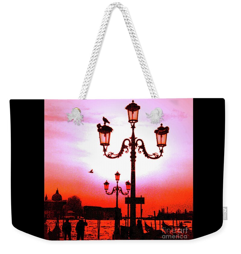 Grand Canal Weekender Tote Bag featuring the photograph Venice Sunset by Elizabeth Hoskinson