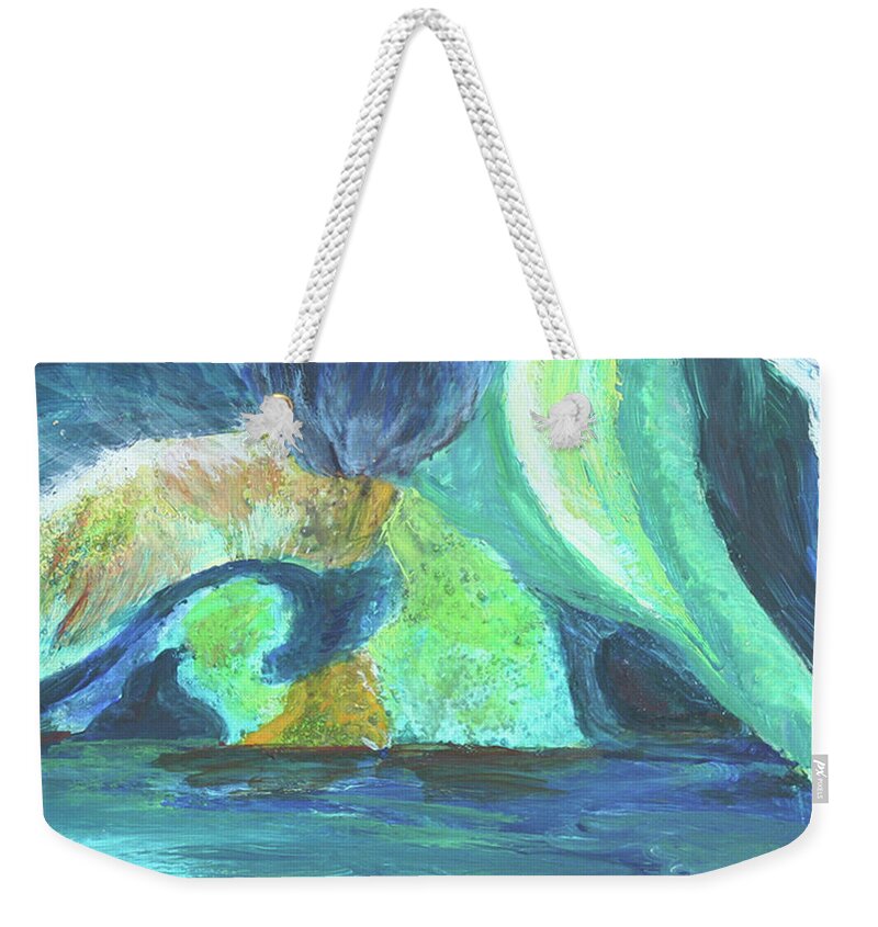 Landscapes Weekender Tote Bag featuring the painting Vensoog- Hidden Lake #1 by Gail Daley