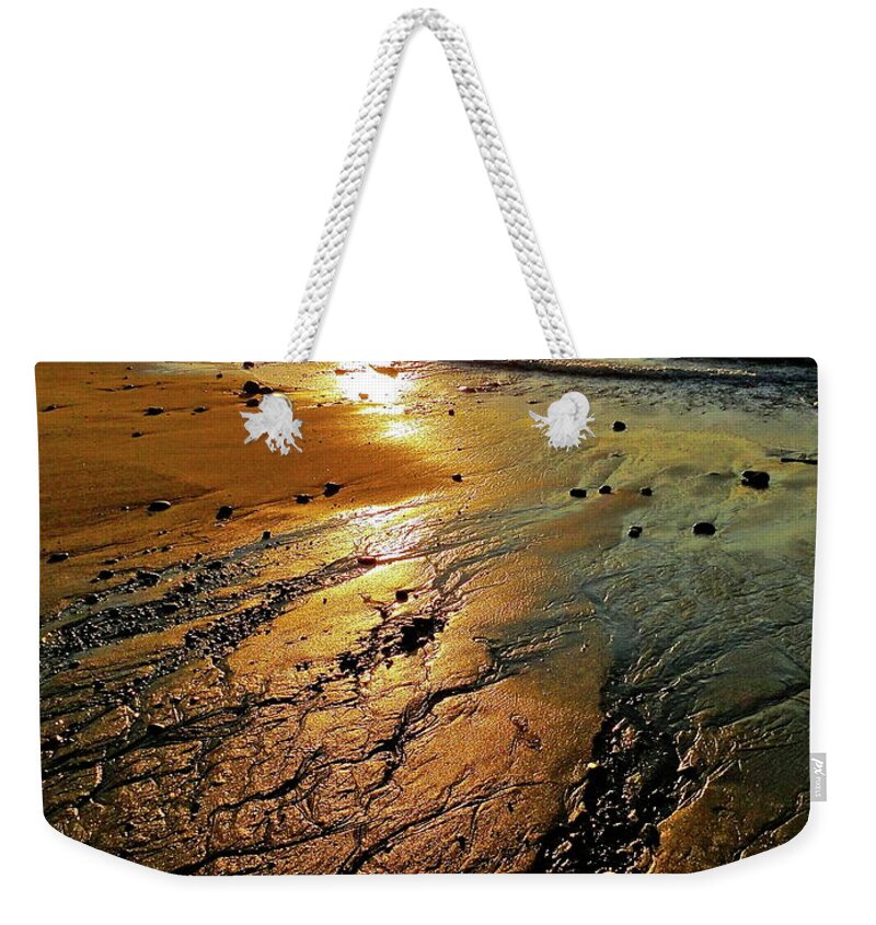  Weekender Tote Bag featuring the photograph Ventura Beach Winter Sunset by Liz Vernand