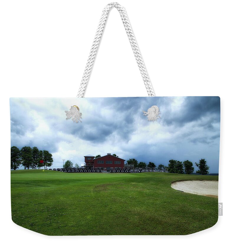 Tully New York Weekender Tote Bag featuring the photograph Vesper Hills Golf Club Tully New York Before The Storm by Thomas Woolworth