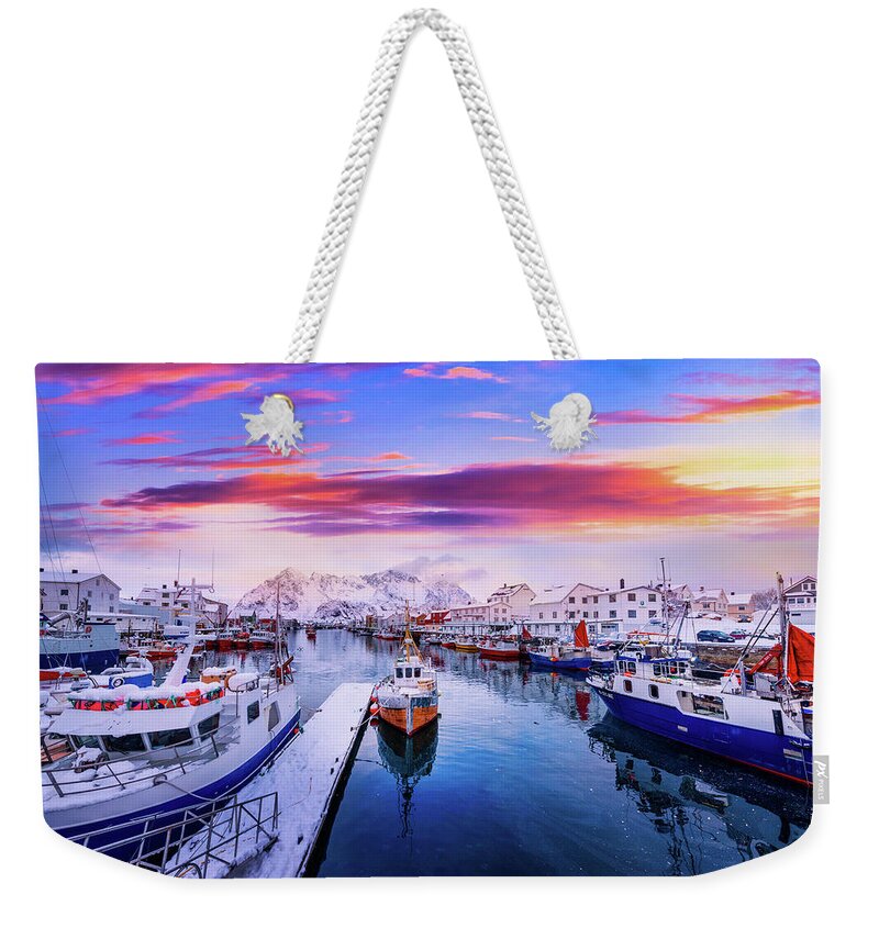 Norway Weekender Tote Bag featuring the photograph Vibrant Norway by Philippe Sainte-Laudy