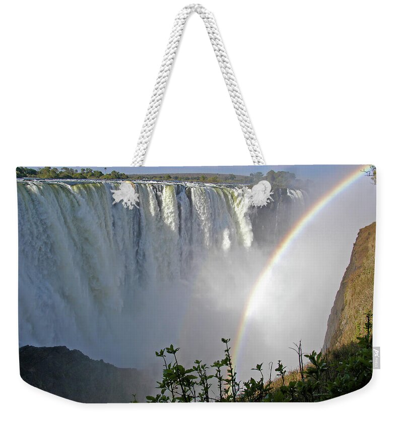 Victoria Weekender Tote Bag featuring the photograph Victoria Falls by Ted Keller