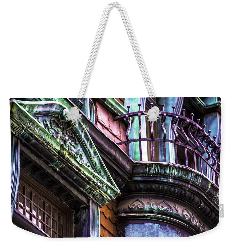  Weekender Tote Bag featuring the photograph Victorian on Rush v2 by Raymond Kunst