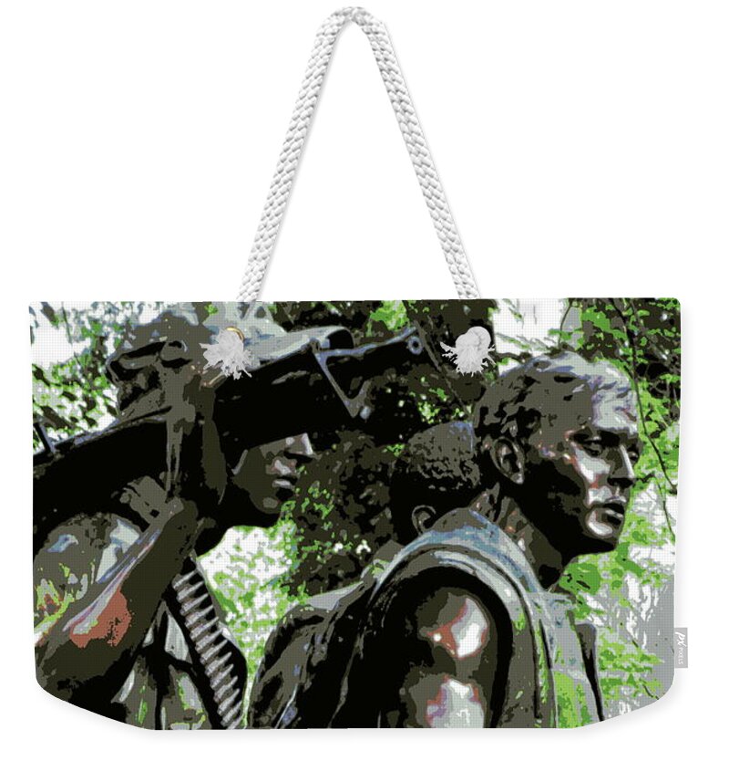 Viet Nam Weekender Tote Bag featuring the photograph Viet Nam Darkness by Randall Weidner