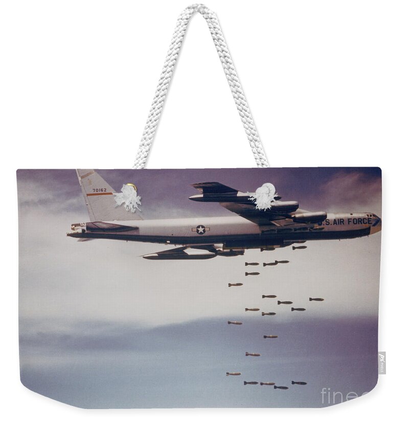 Science Weekender Tote Bag featuring the photograph Vietnam War, B-52 Stratofortress by Science Source
