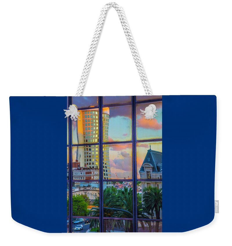 Travel Weekender Tote Bag featuring the photograph View From My Window at Sunset, Buenos Aires by Venetia Featherstone-Witty