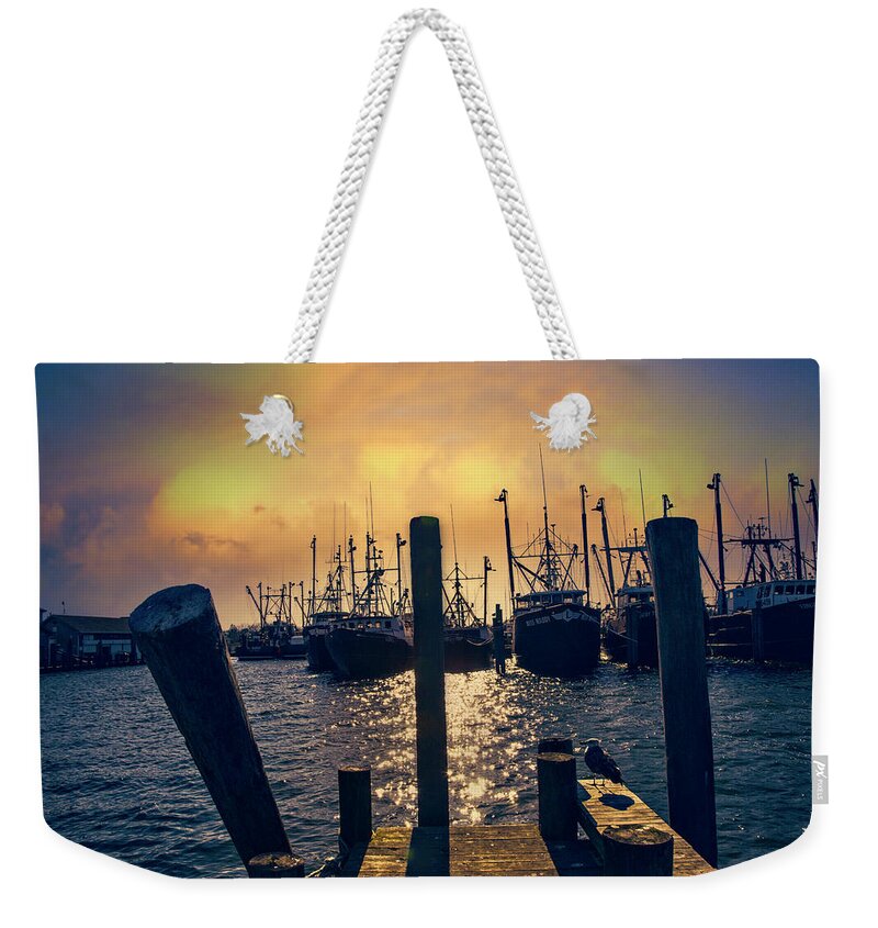 Dock Weekender Tote Bag featuring the photograph View from the Dock by John Rivera